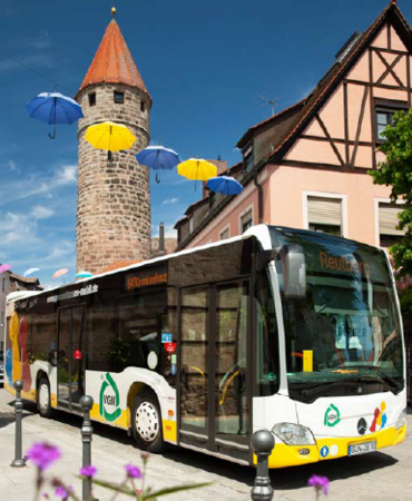 Bild eines Stadtbusses in Gunzenhausen